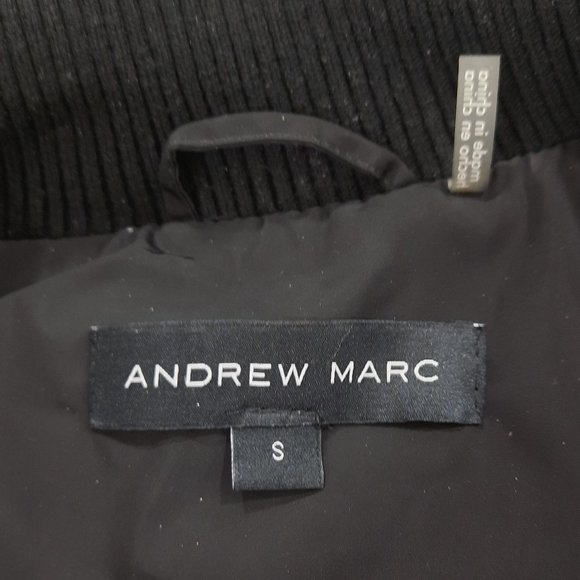 Black quilted winter vest - Andrew Marc brand - Picture 6 of 11